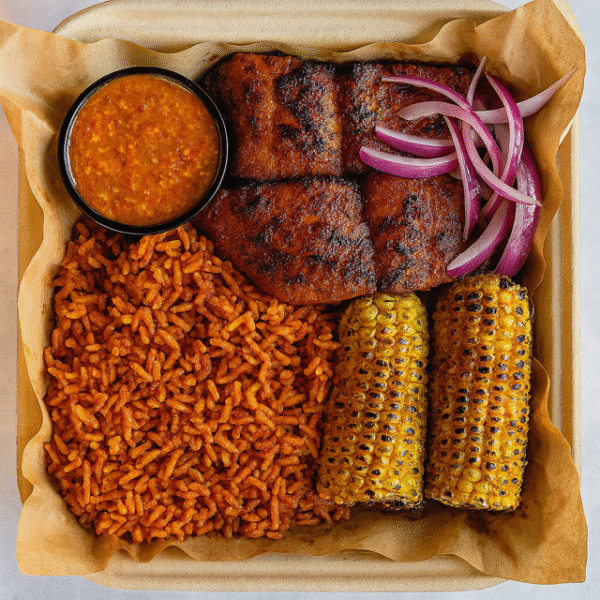 Salmon Suya Plate