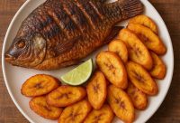 Grilled Tilapia with Fried Plantains